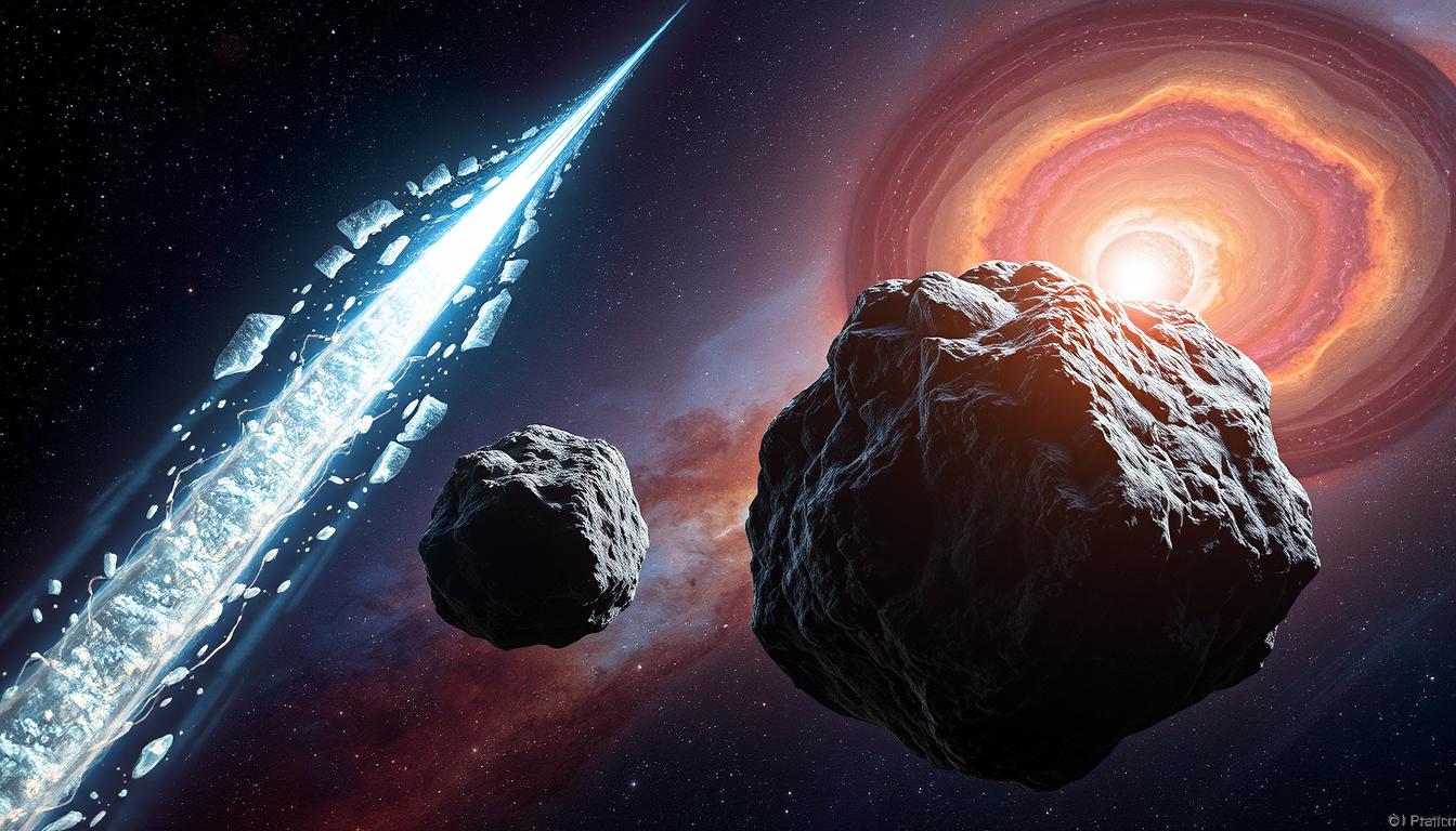 Comet vs asteroid in the solar system